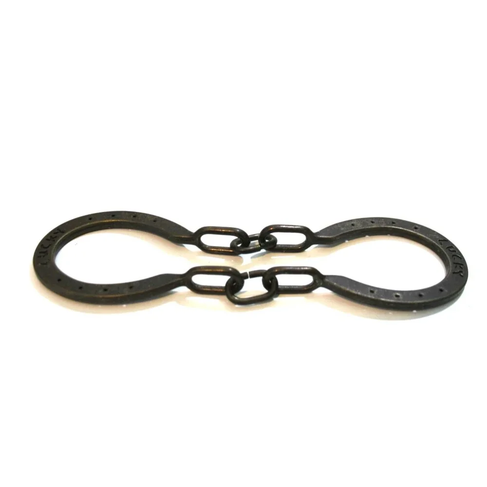 Horse Play Vintage 3D Metal Puzzle Game Horseshoe Ring Brain Teaser Classic Toy